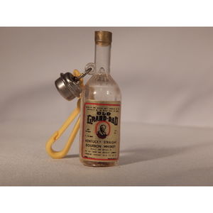 RARE 1980's VINTAGE PLASTIC CLIP CHARM W/BELL OLD GRANDAD